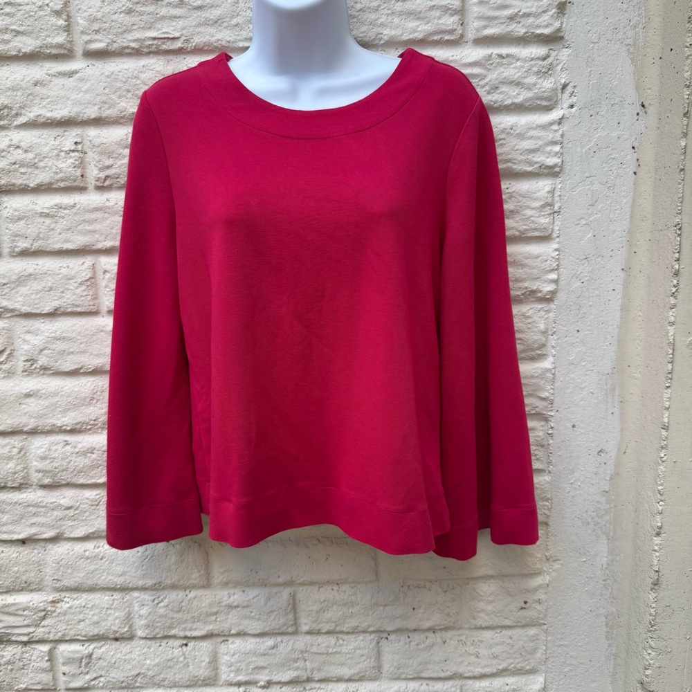 Ann Taylor Fuchsia Pull-Over Top. M